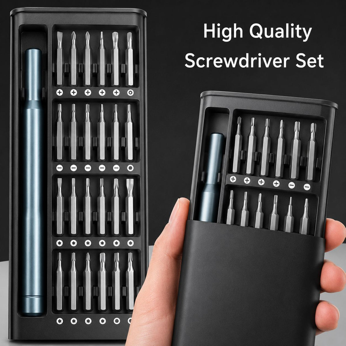 24-in-1 Portable Precision Screwdriver Set – Magnetic Multi-Tool Kit