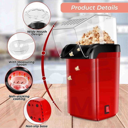 Portable Mini Electric Popcorn Maker. Oil-Free