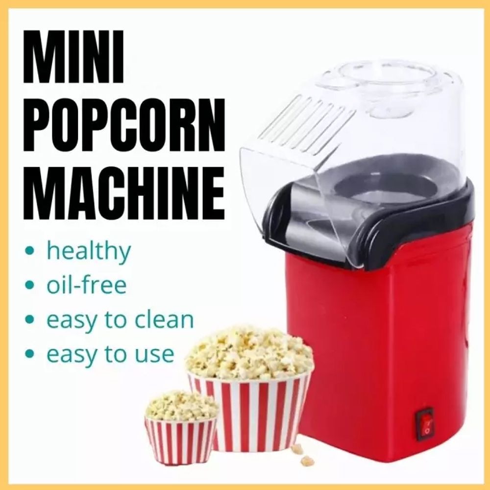 Portable Mini Electric Popcorn Maker. Oil-Free
