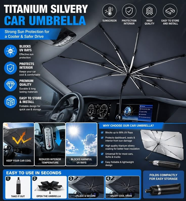 Car Windshield Umbrella
