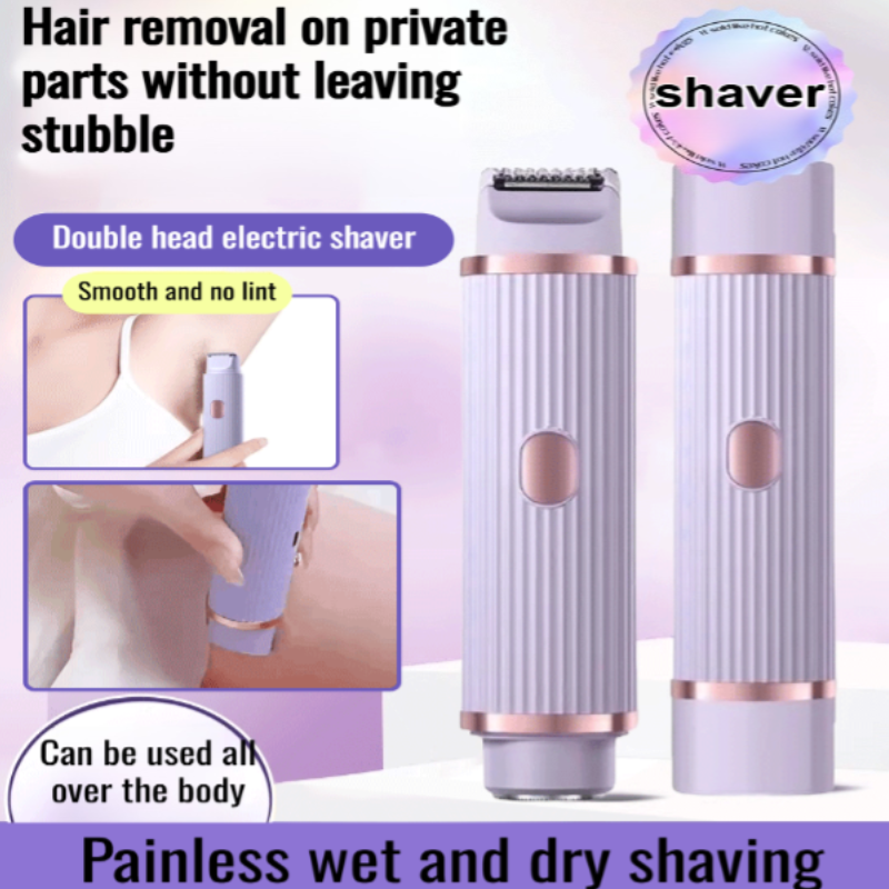 Double Head Electric Shaver + Trimmer  Painless Women's Grooming Tool